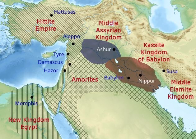 1250 BC. Late Bronze Age, just before the Collapse.