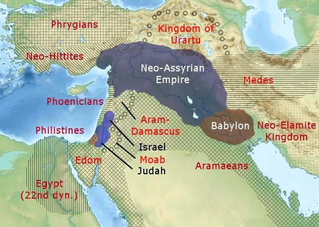 800 BC. Iron Age II. The Two Kingdoms.