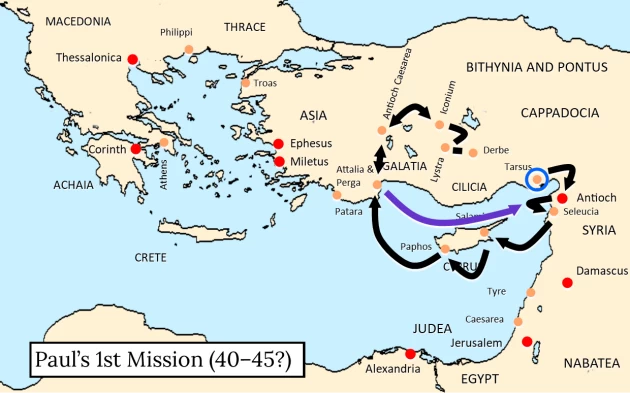 Paul's 1st Mission